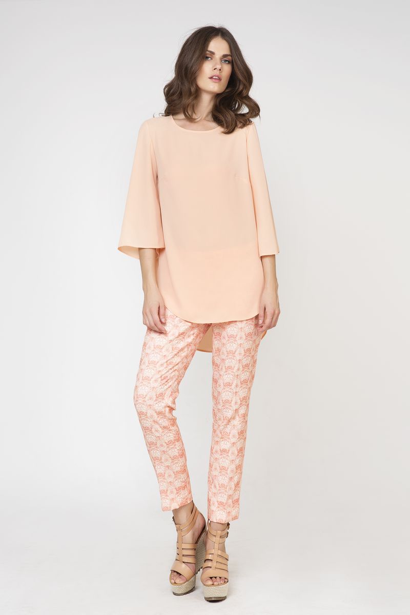 Taillierte Hose mit Druck von Conquista Fashion