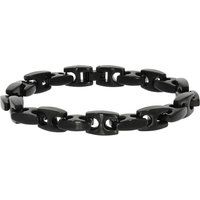 Zeeme Stainless Steel Armband Edelstahl matt glanz schwarz 23,5cm lang