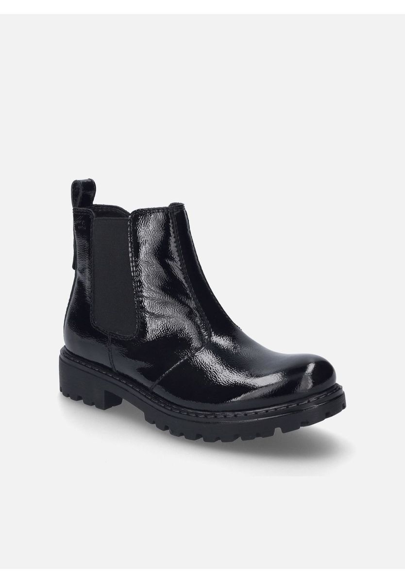 Chelsea Stiefeletten aus Lackleder