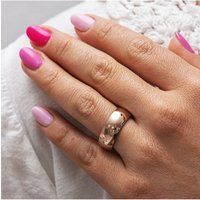 Zeeme Stainless Steel Ring Edelstahl rosé-vergoldet 8mm breit
