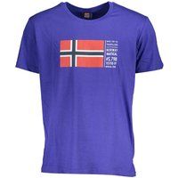 Norwegen 1963 Blaues Baumwoll Herren T-Shirt
