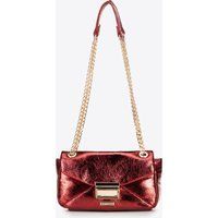 Wittchen Mini-Umhängetasche für Damen aus glänzendem rotem Öko-Leder