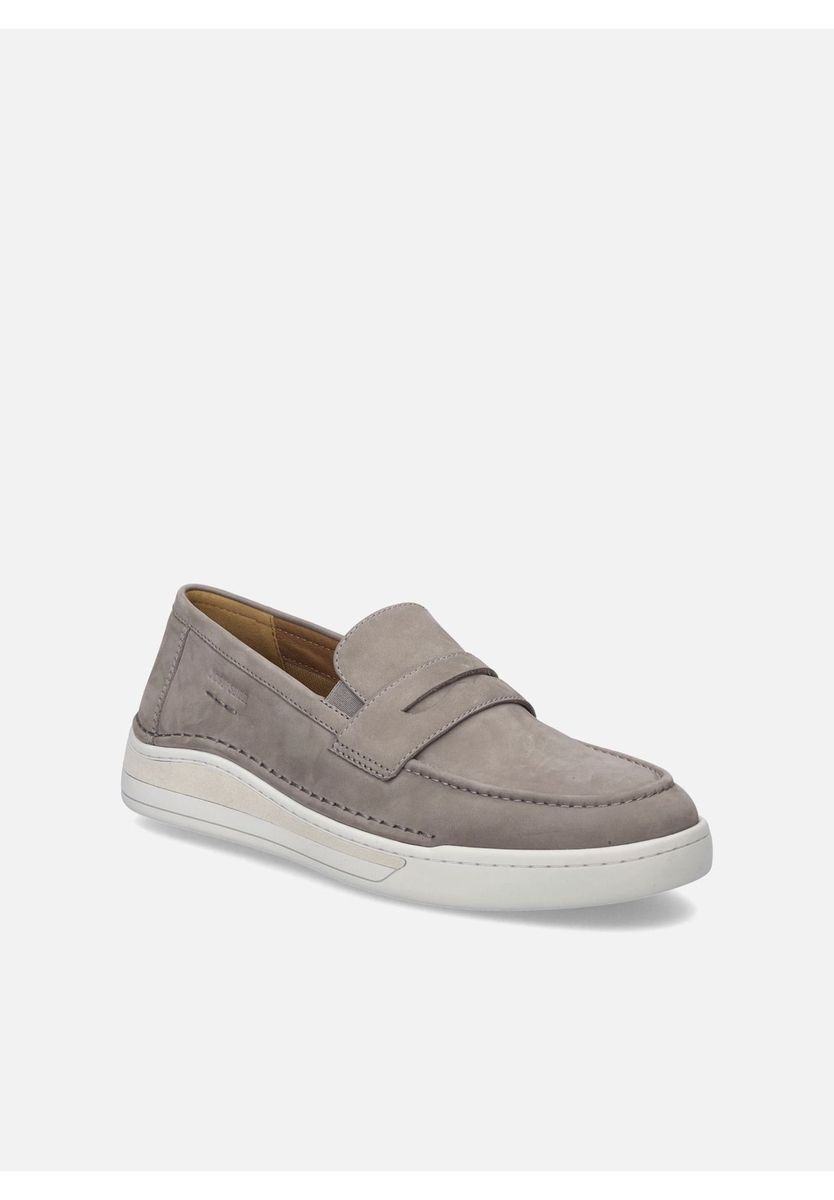 Lässiger Nubukleder Penny Loafer Sneaker