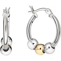 Zeeme Silber Creolen 925/- Sterling Silber rhodiniert/rosé