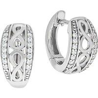 Zeeme Silber Ohrringe Silber 925 Zirkonia weiß