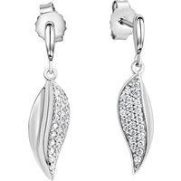 Zeeme Silber Ohrringe Silber 925 mit Zirkonia weiß