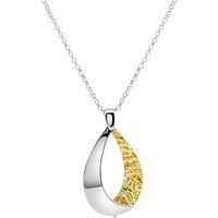 Zeeme Silber Anhänger mit Kette 925/- Sterling Silber bicolor