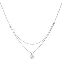 Zeeme Silber Halskette Silber 925 zweireihig 38+5cm lang