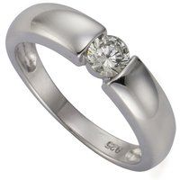 Zeeme Silber Ring Silber 925 mit Zirkonia weiß