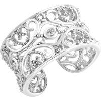 Zeeme Silber Ring Silber 925 rhodiniert Zirkonia weiß