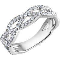 Zeeme Silber Ring Silber 925 rhodiniert mit Zirkonia weiß