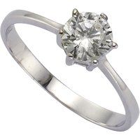 Zeeme Silber Ring Silber 925 rhodiniert mit weißem Zirkonia-Stein