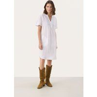 Kleid Gerade Passform white