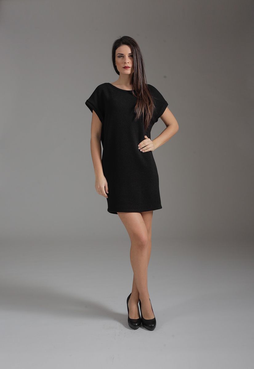 Locker geschnittenes ärmelloses Minikleid mit Knopfleiste