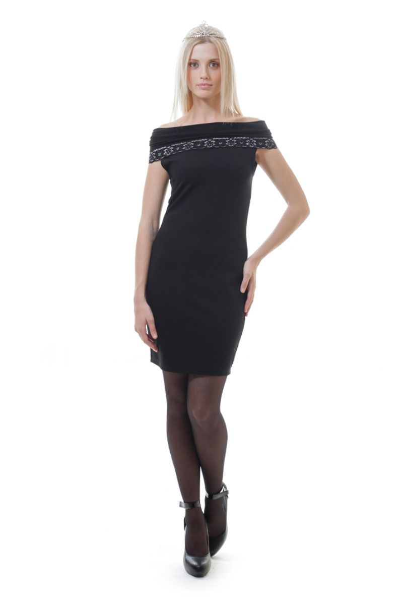 Schulternahes Minikleid
