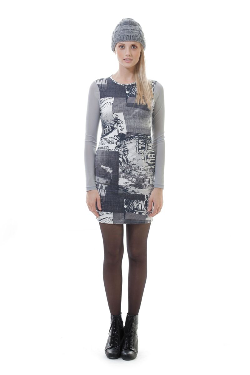 Print-Stretch-Kleid