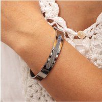 Zeeme Stainless Steel Armreif Edelstahl 10mm breit