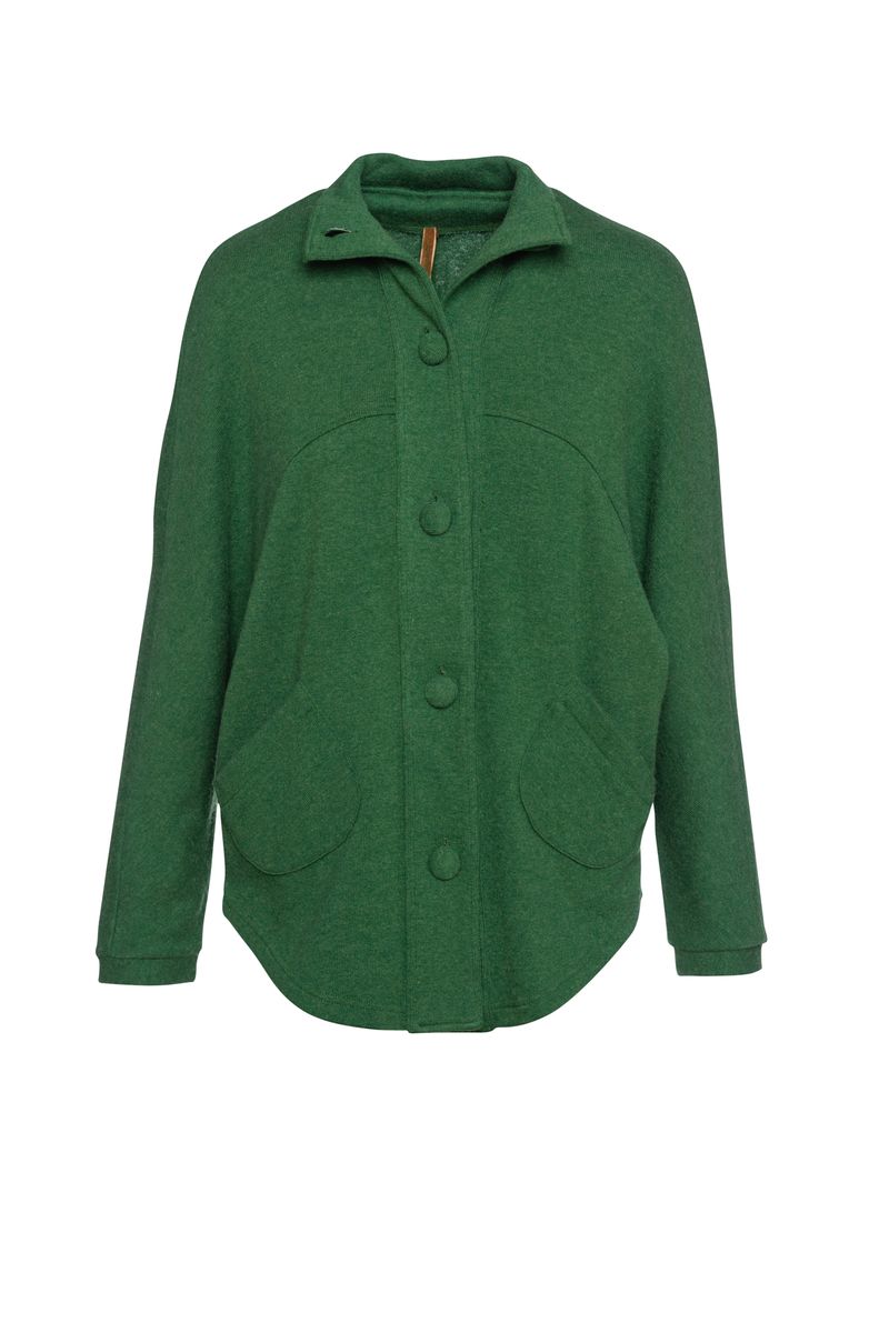 Jacke mit Raglanärmeln in Grün