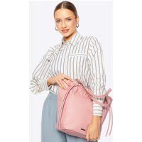 Wittchen Damen-Einkaufstasche aus Öko-Leder mit Zierriemen, rosa