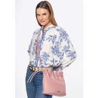 Wittchen Damen-Umhängetasche mit Zierbändern, Rosa, Kunstleder