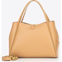 Wittchen Damen-Aktentasche aus Leder mit herausnehmbarer Tasche, beige