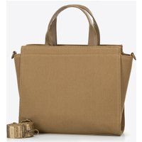 Wittchen Damen-Umhängetasche aus Baumwollmischgewebe, Khaki