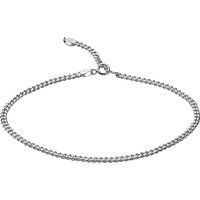 Zeeme Silber Fußkette 925 Silber 23-26cm lang