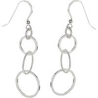 Zeeme Silber Ohrringe Silber 925 mit Ring-Motiv 52mm lang