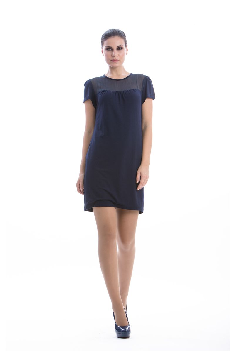 Kleid mit transparentem Detail