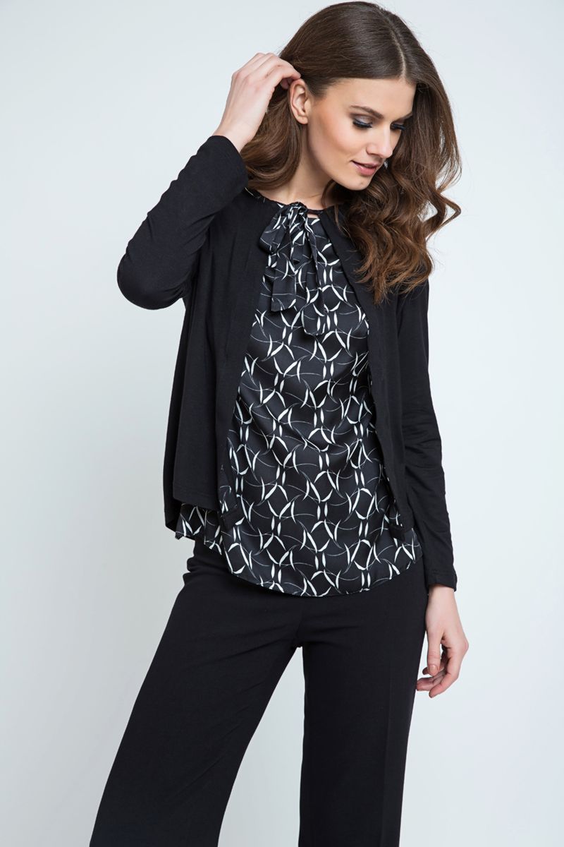 Strickjacke mit Musterdetails