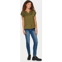 Ärmellose Bluse Classic fit Army Green dark green