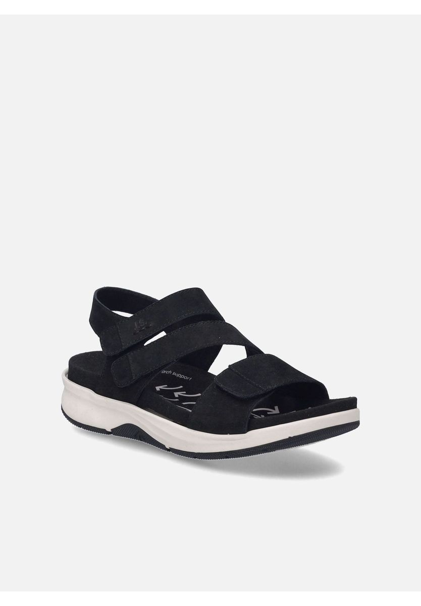 Nubukleder Komfort Sandaletten mit verstellbaren Riemen für Damen