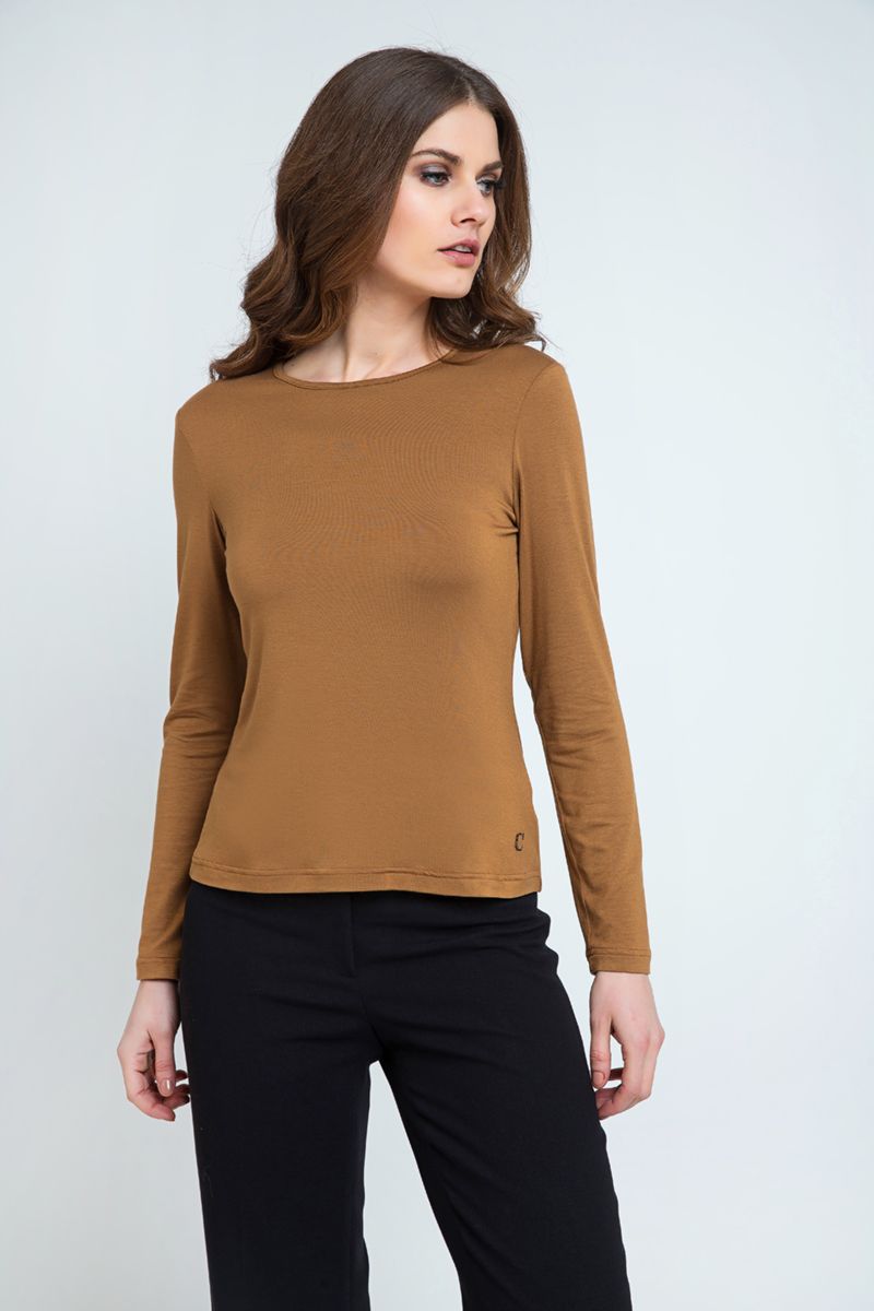 Langärmeliges Jersey-Top