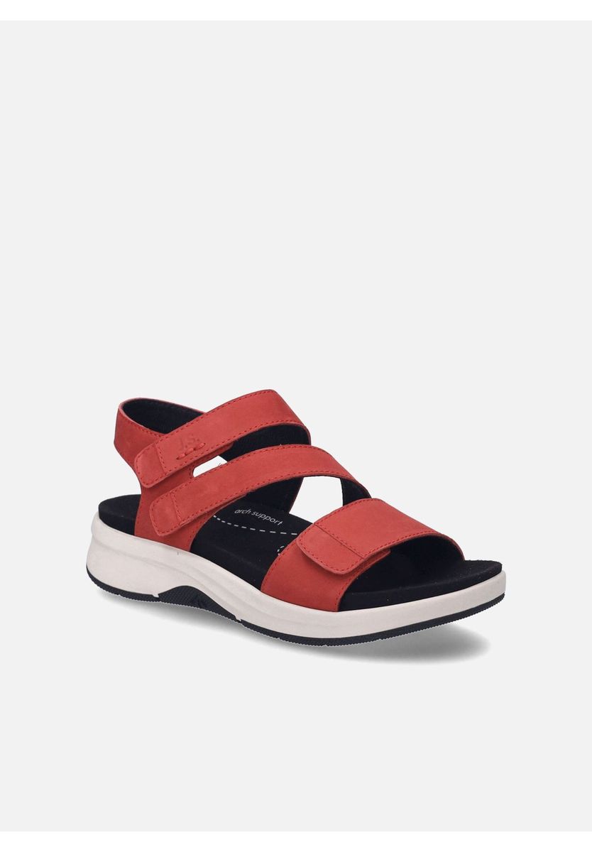 Ledersandale mit verstellbarem Riemen und Fußgewölbeunterstützung