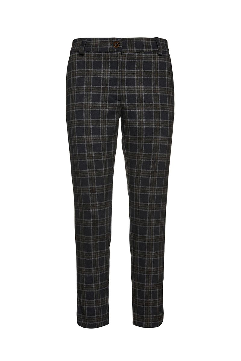 7/8 Länge Karo Punto di Roma Crop-Hose