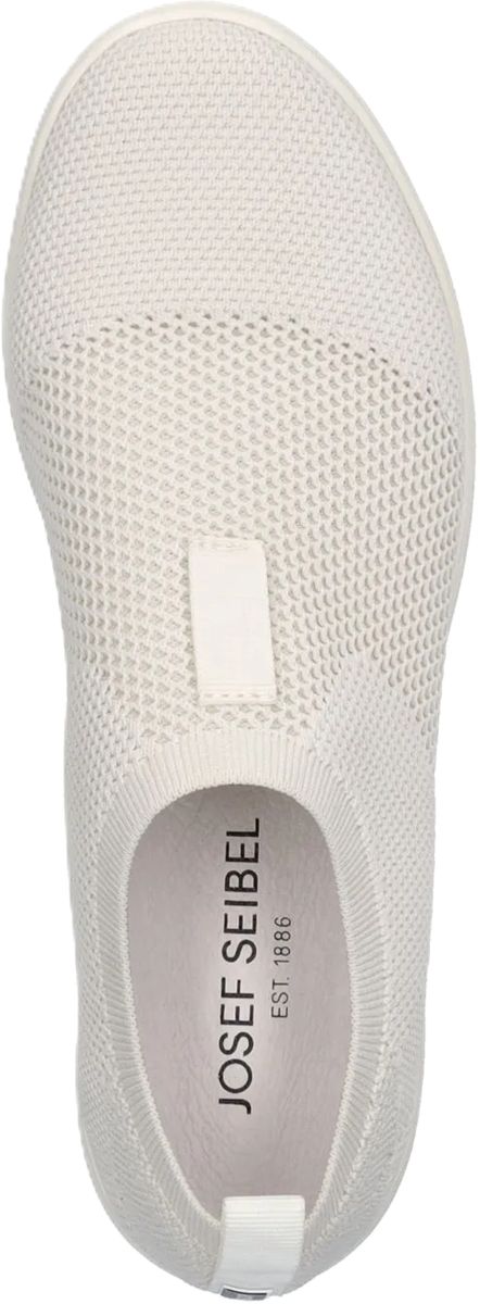 Bequemer weißer Slip-On Strick Sneaker