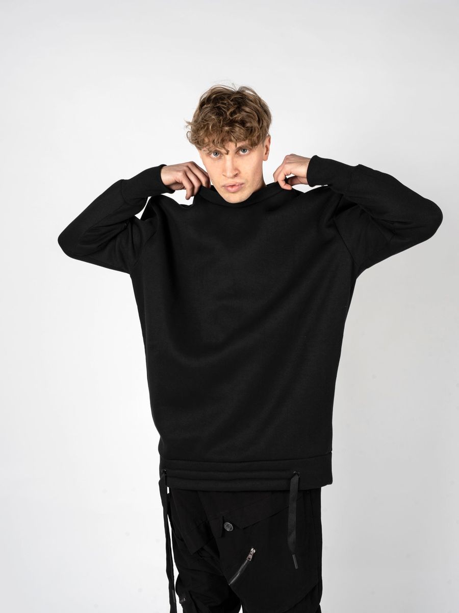 Oversized Streetwear-Sweatshirt mit Ärmel-Reißverschlüssen