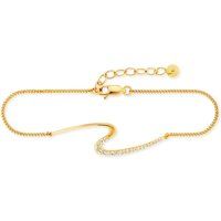 cai Armband 925/- Sterling Silber vergoldet Topas