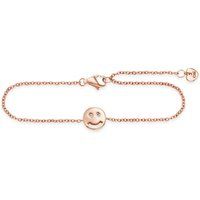 cai Armband 925/- Sterling Silber rotvergoldet Zirkonia Smile