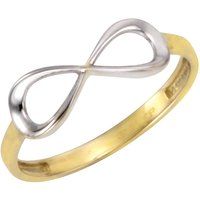 Celesta Gold, F Ring Gold 375 zweifarbig mit Unendlichkeits-Motiv