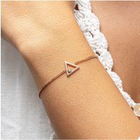 cai Armband 925 Sterling Silber rosé vergoldet Dreieck Zirkonia