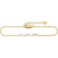 cai Armband 925/- Sterling Silber vergoldet Weißtopas