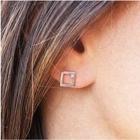 cai Ohrstecker 925 Sterling Silber rhodiniert Zirkonia