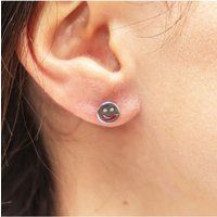 cai Ohrstecker 925/- Sterling Silber rhodiniert Smile