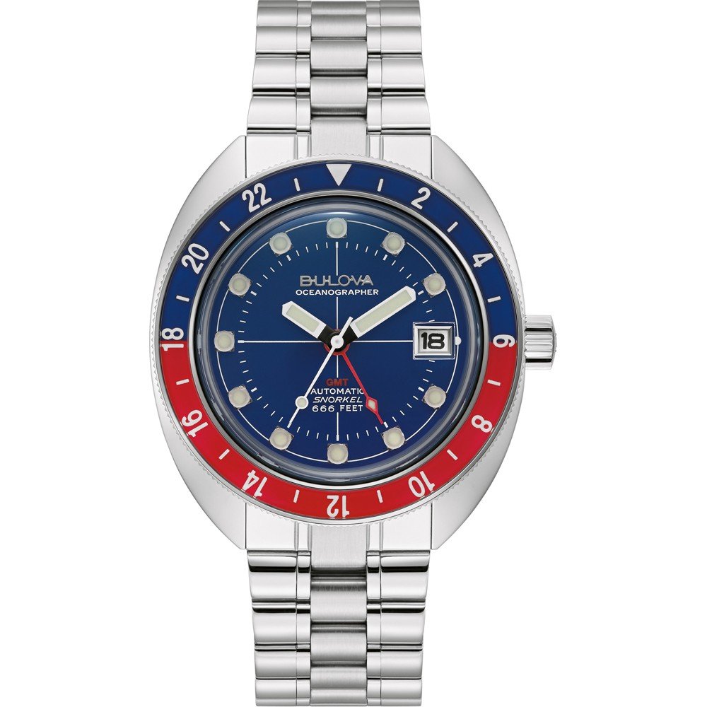 Bulova Oceanographer Herrenuhr Silber 96B405