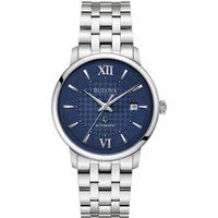 Bulova Hudson Silber Herren Armbanduhr 96B447