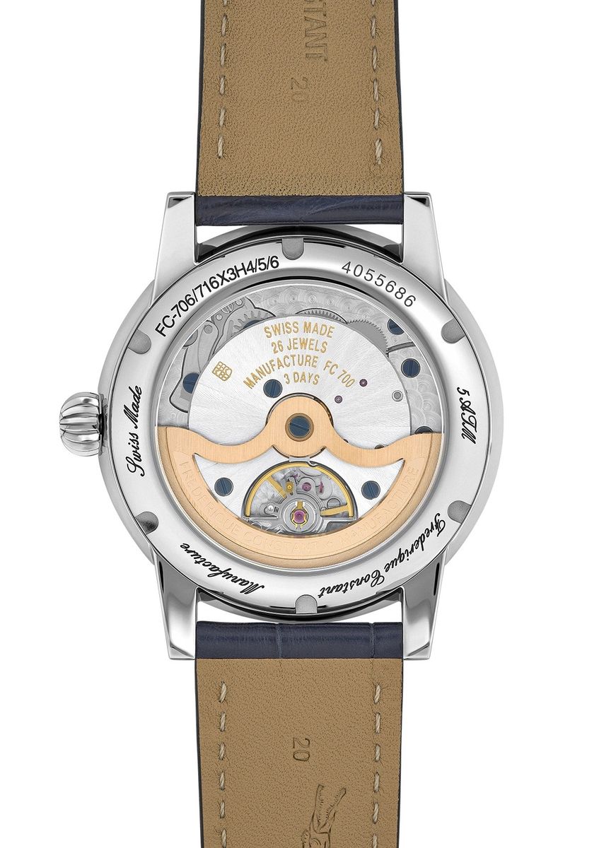 Klassische Automatik-Armbanduhr mit Mondphase
