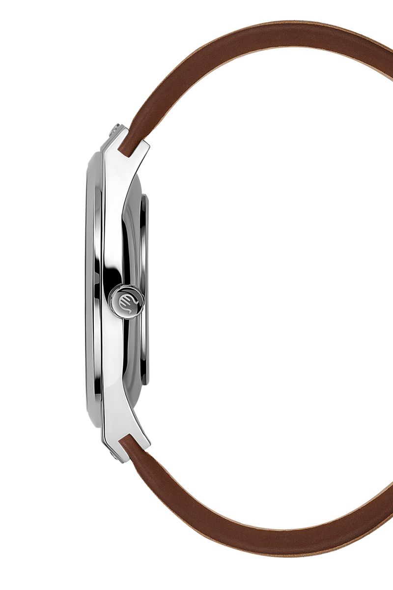 Klassische Multi-Dial Lederuhr