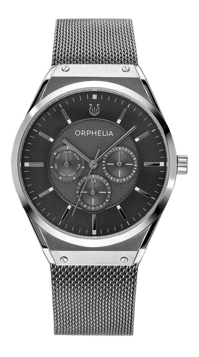 Orphelia Saffiano Herren-Armbanduhr, Grau, OR72903
