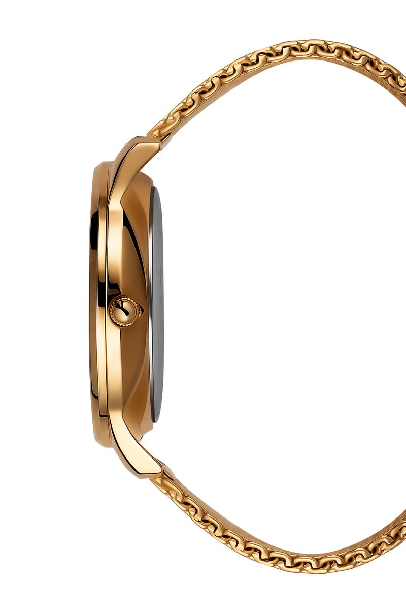 Minimalistischer Zeitmesser mit Mesh-Armband